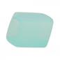 Preview: Tuchring 45x36x18mm Sechseck zartblau-transparent matt Kunststoff