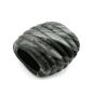 Preview: Tuchring 35x34x23mm Spirale Kunststoff schwarz-grau-silber-marmoriert matt Preview: Tuchring 35x34x23mm Spirale Kunststoff schwarz-grau-silber-marmoriert matt