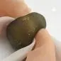 Preview: Tuchring 33x25mm Kunststoff Ringperle unrund 17mm-Loch schlamm-gold matt Preview: Tuchring 33x25mm Kunststoff Ringperle unrund 17mm-Loch schlamm-gold matt