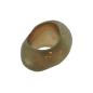 Preview: Tuchring 33x25mm Kunststoff Ringperle unrund 17mm-Loch schlamm-gold matt Preview: Tuchring 33x25mm Kunststoff Ringperle unrund 17mm-Loch schlamm-gold matt