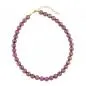 Preview: Kette 10mm Rundperle lila-marmoriert Kunststoff 45cm Preview: Kette 10mm Rundperle lila-marmoriert Kunststoff 45cm
