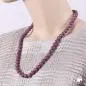 Preview: Kette 10mm Rundperle lila-marmoriert Kunststoff 60cm Preview: Kette 10mm Rundperle lila-marmoriert Kunststoff 60cm