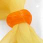 Preview: Tuchring 28x19mm Kunststoff Ringperle unrund 17mm-Loch orange matt