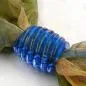 Preview: Tuchring 35x34x23mm Spirale Kunststoff blau-transparent glänzend