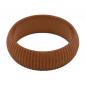 Preview: Armreif 85x26mm hellbraun Rillenstruktur Kunststoff Preview: Armreif 85x26mm hellbraun Rillenstruktur Kunststoff