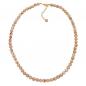 Preview: Kette, Perle 8mm, beige-marmor