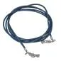 Preview: Lederband Rundschnur Rindleder 2mm blau gefärbt mit 2x Verschluss silberfarbig ca. 1m Preview: Lederband Rundschnur Rindleder 2mm blau gefärbt mit 2x Verschluss silberfarbig ca. 1m