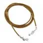 Preview: Lederband Rundschnur Rindleder 2mm olivgrün khaki gefärbt mit 2x Verschluss silberfarbig ca. 1m Preview: Lederband Rundschnur Rindleder 2mm olivgrün khaki gefärbt mit 2x Verschluss silberfarbig ca. 1m