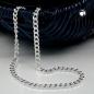Preview: Kette 3mm Flachpanzerkette diamantiert Silber 925 19cm