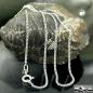 Preview: Kette 14mm Flachpanzerkette 2x diamantiert Silber 925 42cm
