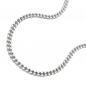 Preview: Kette 17mm Flachpanzerkette 2x diamantiert Silber 925 55cm