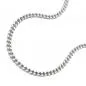 Preview: Kette 17mm Flachpanzerkette 2x diamantiert Silber 925 55cm