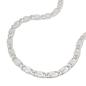 Preview: Kette 32mm S-Panzerkette flach diamantiert Silber 925 60cm