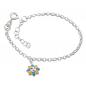 Preview: Armband 24mm Erbskette Sonne farbig lackiert Silber 925 14cm Preview: Armband 24mm Erbskette Sonne farbig lackiert Silber 925 14cm