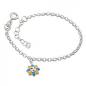 Preview: Armband 24mm Erbskette Sonne farbig lackiert Silber 925 14cm Preview: Armband 24mm Erbskette Sonne farbig lackiert Silber 925 14cm