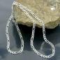 Preview: Armband 3mm Figarokette Silber 925 21cm Preview: Armband 3mm Figarokette Silber 925 21cm