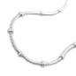 Preview: Kette 1mm runde Schlangenkette mit Kugeln symmetrisch Silber 925 38cm Preview: Kette 1mm runde Schlangenkette mit Kugeln symmetrisch Silber 925 38cm