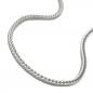 Preview: Kette 15mm Fuchsschwanzkette vierkant Silber 925 50cm