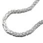 Preview: Armband 4mm Königskette vierkant glänzend Silber 925 19cm