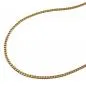 Preview: Kette 1,3mm Flachpanzer diamantiert vergoldet AMD 40cm