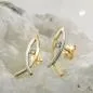 Preview: Ohrstecker Ohrring 15x5mm Jesus Zeichen bicolor Zirkonia 9Kt GOLD Preview: Ohrstecker Ohrring 15x5mm Jesus Zeichen bicolor Zirkonia 9Kt GOLD