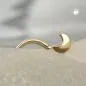 Preview: Nasenstecker 2,5mm Spirale mit kleinem Mond 14Kt GOLD Preview: Nasenstecker 2,5mm Spirale mit kleinem Mond 14Kt GOLD