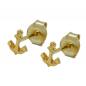 Preview: Ohrstecker Ohrring 5x4mm kleiner Anker 9Kt GOLD