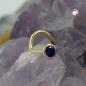 Preview: Nasenstecker 2,5mm Spirale mit Zirkonia safir-blau 18Kt GOLD Preview: Nasenstecker 2,5mm Spirale mit Zirkonia safir-blau 18Kt GOLD