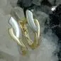 Preview: Creole Ohrring 13x4mm Klappscharnier bicolor 9Kt GOLD Preview: Creole Ohrring 13x4mm Klappscharnier bicolor 9Kt GOLD