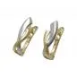 Preview: Creole Ohrring 13x4mm Klappscharnier bicolor 9Kt GOLD Preview: Creole Ohrring 13x4mm Klappscharnier bicolor 9Kt GOLD