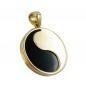 Mobile Preview: Anhänger Yin Yang 16mm mit Onyx 9Kt GOLD