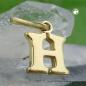 Preview: Anhänger 8x7mm Buchstabe H glänzend 9Kt GOLD Preview: Anhänger 8x7mm Buchstabe H glänzend 9Kt GOLD