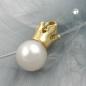 Preview: Anhänger 11x6mm Süßwasserzuchtperle mit Krone 9Kt GOLD Preview: Anhänger 11x6mm Süßwasserzuchtperle mit Krone 9Kt GOLD