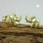 Preview: Ohrstecker Ohrring 7x10mm Elefant glänzend 9Kt GOLD