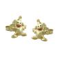 Preview: Ohrstecker Ohrring 8x6mm Clown glänzend farbig lackiert 9Kt GOLD Preview: Ohrstecker Ohrring 8x6mm Clown glänzend farbig lackiert 9Kt GOLD