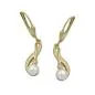 Preview: Ohrbrisur Ohrhänger Ohrringe 30x6mm Süßwasserzuchtperle Zirkonia 9Kt GOLD Preview: Ohrbrisur Ohrhänger Ohrringe 30x6mm Süßwasserzuchtperle Zirkonia 9Kt GOLD