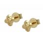 Mobile Preview: Ohrstecker Ohrring 4mm Stern mit Muster 9Kt GOLD