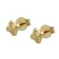 Preview: Ohrstecker Ohrring 4mm Stern mit Muster 9Kt GOLD