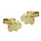 Preview: Ohrstecker Ohrring 6x8mm Bärenpaar matt-glänzend 9Kt GOLD