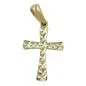 Preview: Anhänger 15x11mm Kreuz diamantiert 9Kt GOLD Preview: Anhänger 15x11mm Kreuz diamantiert 9Kt GOLD
