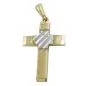 Preview: Anhänger 20x14mm Kreuz bicolor 9Kt GOLD Preview: Anhänger 20x14mm Kreuz bicolor 9Kt GOLD