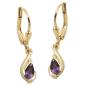 Preview: Ohrbrisur Ohrhänger Ohrringe 25x5mm Tropfen Amethyst 9Kt GOLD Preview: Ohrbrisur Ohrhänger Ohrringe 25x5mm Tropfen Amethyst 9Kt GOLD