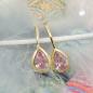 Preview: Ohrbrisur Ohrringe 14x5mm Tropfen Zirkonia pink 9Kt GOLD Preview: Ohrbrisur Ohrringe 14x5mm Tropfen Zirkonia pink 9Kt GOLD