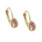 Preview: Ohrbrisur Ohrringe 14x5mm Tropfen Zirkonia pink 9Kt GOLD Preview: Ohrbrisur Ohrringe 14x5mm Tropfen Zirkonia pink 9Kt GOLD