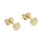 Preview: Ohrstecker Ohrring 5mm Kleeblatt glänzend 9Kt GOLD