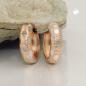 Preview: Creole 15x5mm Klappscharnier bicolor rhodiniert 9Kt Rotgold Preview: Creole 15x5mm Klappscharnier bicolor rhodiniert 9Kt Rotgold