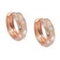 Preview: Creole 15x5mm Klappscharnier bicolor rhodiniert 9Kt Rotgold Preview: Creole 15x5mm Klappscharnier bicolor rhodiniert 9Kt Rotgold