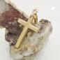 Preview: Anhänger 20x13mm Kreuz matt-diamantiert 9Kt GOLD