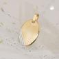 Preview: Anhänger 18x13mm Gravurplatte oval bicolor rhodiniert diamantiert 9Kt GOLD Preview: Anhänger 18x13mm Gravurplatte oval bicolor rhodiniert diamantiert 9Kt GOLD
