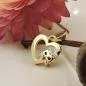 Preview: Anhänger Herz mit Katzenkopf 10x10mm 9Kt GOLD
